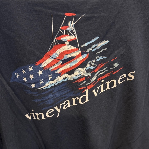 Vineyard Vines Men's Dark Blue Pocket Tee - Picture 5 of 7